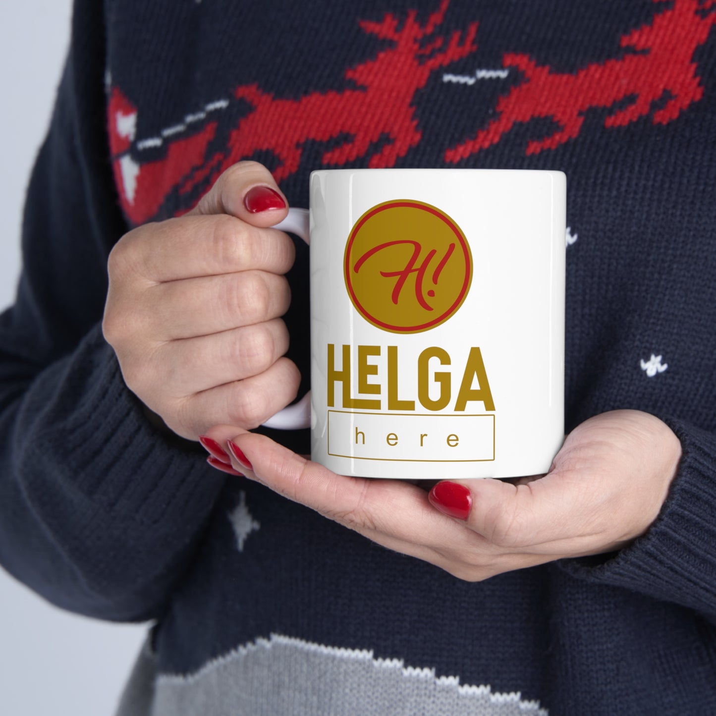 H! 'n Bye Helga Here Ceramic Mug 11oz